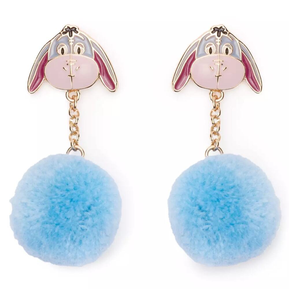 Eeyore Pom Pom Earrings – Winnie the Pooh NEW